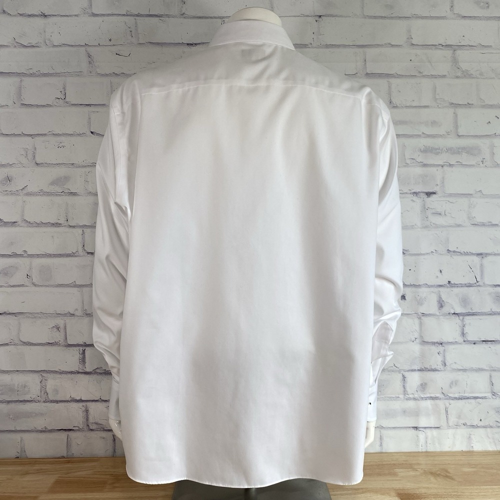 UNTUCKit Shirt Men's 3XL Long Sleeve Button Up Wrinkle Free Las Cases White - Picture 7 of 16